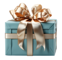 AI generated gift box element decoration template with luxury and elegant design, isolated on transparent background, ai generative png