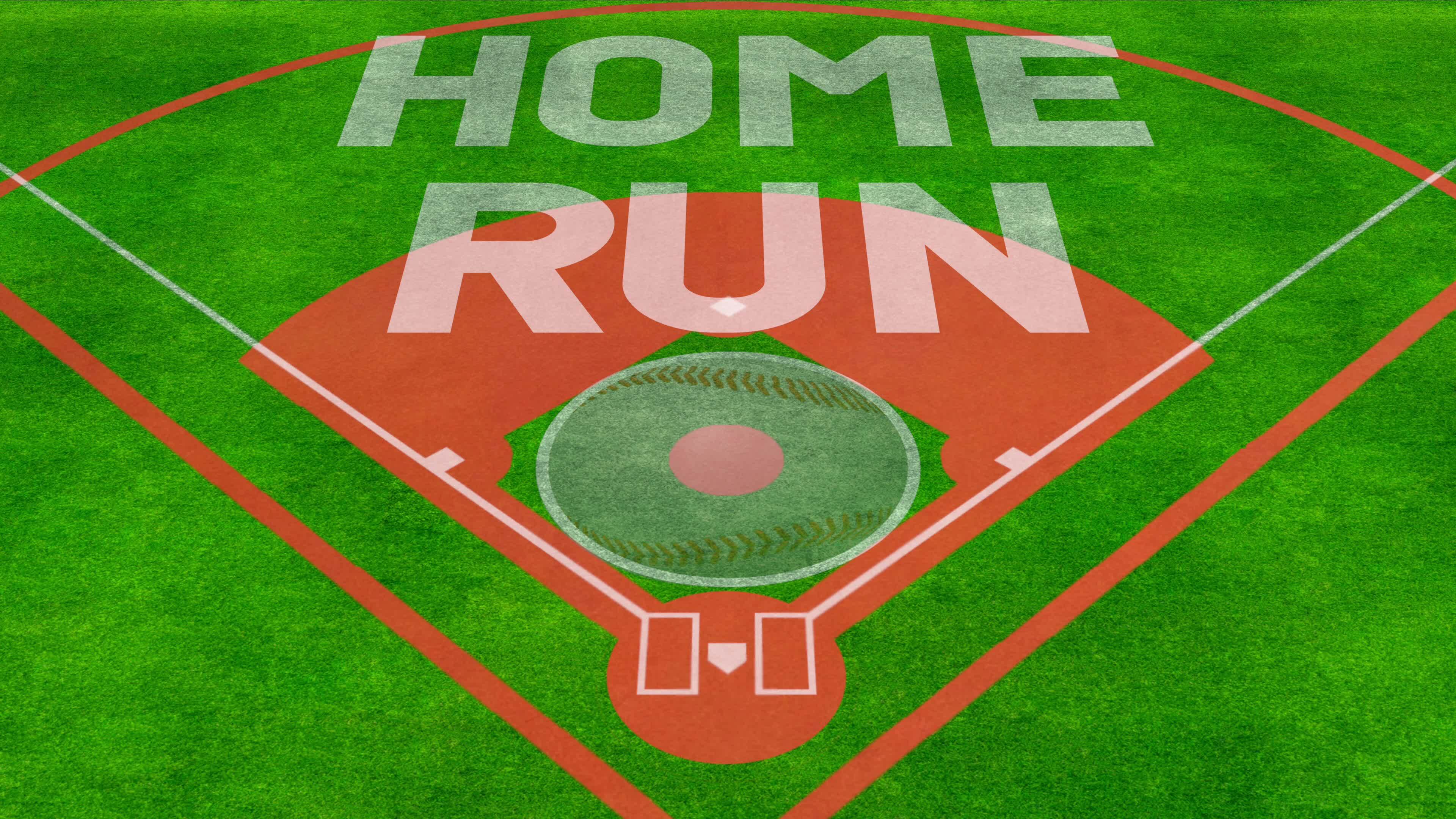 Hitting a Home Run in baseball. Animated graphics background. 37152656 ...