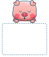 cute cartoon text box label png