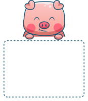 cute cartoon text box label png