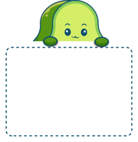 cute cartoon text box label png