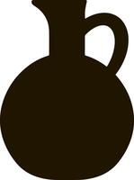 Stencil jug olive icon Food clipart vector