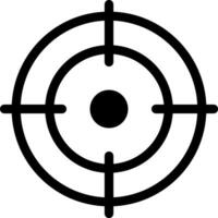 Aim icon Winner target goal icon Success Stencil vector illustration