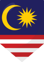 Malaysia bandiera bandierina 3d cartone animato stile. png