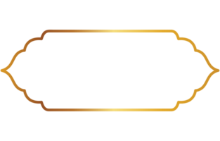 Clásico marco con redondo esquinas dorado frontera para marca nombre etiquetas png