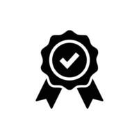 Approved or Certified Medal Icon vector
