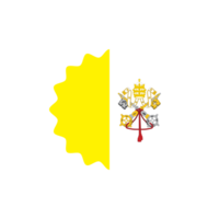Vaticaan stad vlag PNG etiket insigne