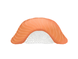 sushi Zalm illustratie transparant png