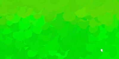 Dark green, yellow vector backdrop with chaotic shapes.