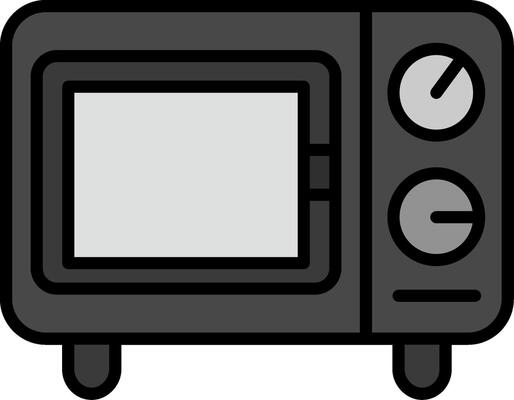Microwave Oven Vector Icon