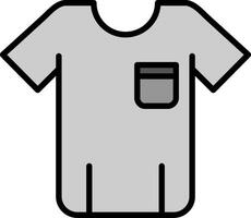 icono de vector de camiseta