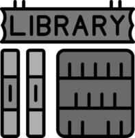 icono de vector de biblioteca