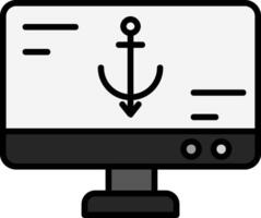 Anchor Text Vector Icon