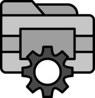 Folder Management Vector Icon