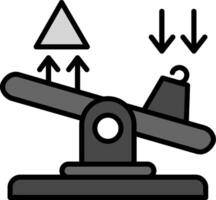 icono de vector de balancín