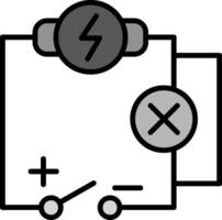 icono de vector de circuito eléctrico