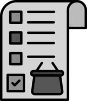 Shopping List Vector Icon