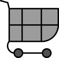 icono de vector de cesta de compras