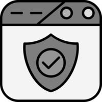 icono de vector de seguridad web