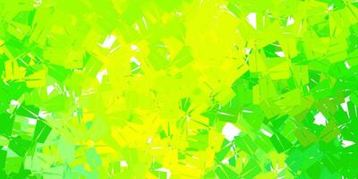 diseño poligonal geométrico verde claro, amarillo del vector. vector