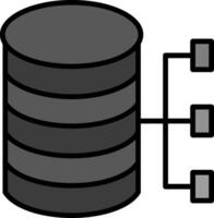 icono de vector de base de datos