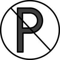 Parking Sign Vector Icon