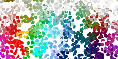 Light multicolor vector backdrop with chaotic shapes.