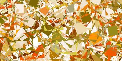 Light Green, Yellow vector background with polygonal forms.