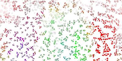 Light multicolor vector background with random forms.