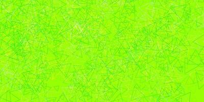 Light Green, Yellow vector texture with random triangles.