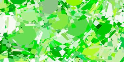 Light Green, Yellow vector pattern with polygonal shapes.