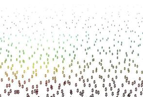Dark Multicolor, Rainbow vector layout with banking symbols.