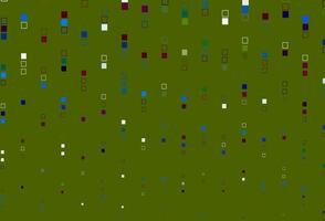 Light Multicolor, Rainbow vector layout with rectangles, squares.