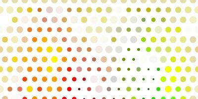Light green, yellow vector layout with circle shapes.