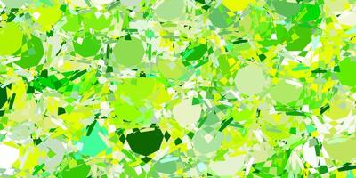 Light Green, Yellow vector texture with random triangles.