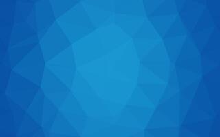 Light BLUE vector shining triangular template.