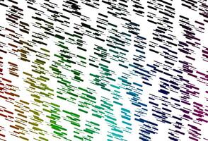 Light Multicolor, Rainbow vector template with repeated sticks.