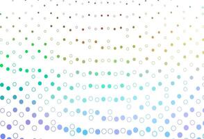 Light Multicolor, Rainbow vector background with bubbles.