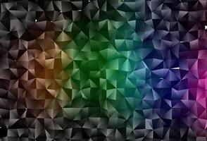Dark Multicolor, Rainbow vector abstract mosaic backdrop.