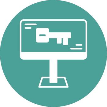 icono de vector de computadora