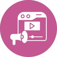 Video Marketing Vector Icon