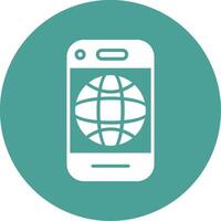 Mobile Internet Vector Icon