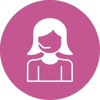 Customer Service Agent Vector Icon