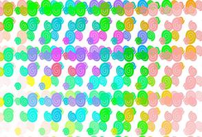 Light Multicolor, Rainbow vector template with liquid shapes.