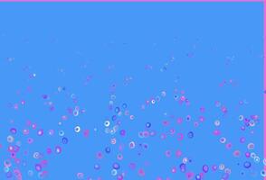 Light Multicolor, Rainbow vector background with bubbles.