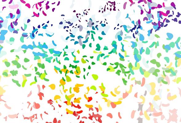 Light Multicolor, Rainbow vector background with abstract forms.