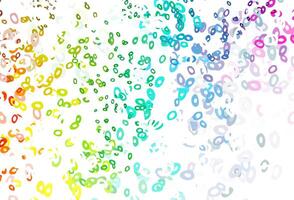 Light Multicolor, Rainbow vector cover with spots.