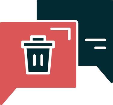 Delete Message Vector Icon