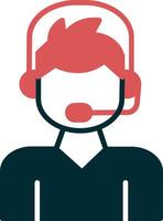 Call Center Agent Vector Icon