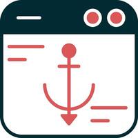 Anchor Text Vector Icon